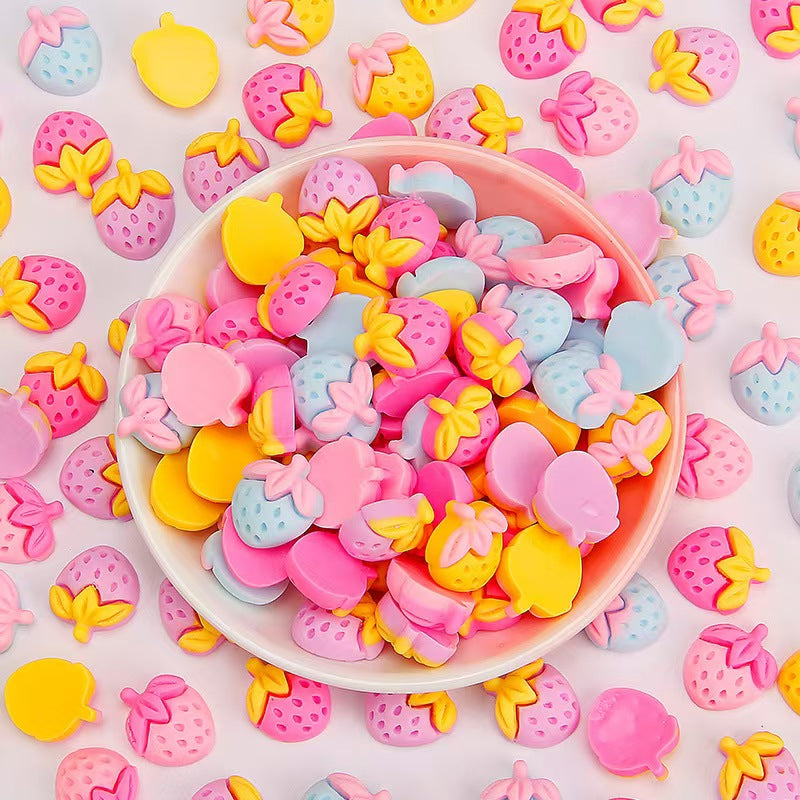 Cream glue DIY mixed color mini small cartoon resin accessories, handmade hair clip accessories, phone case edging material