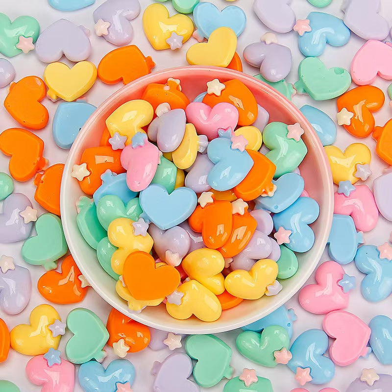 Cream glue DIY mixed color mini small cartoon resin accessories, handmade hair clip accessories, phone case edging material