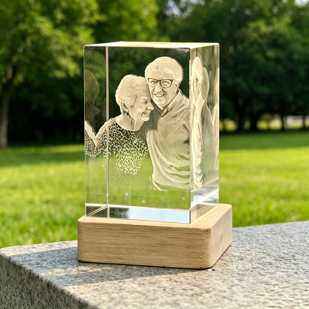 TikTok Exclusive: Custom Crystal Engraving with Free LED Base