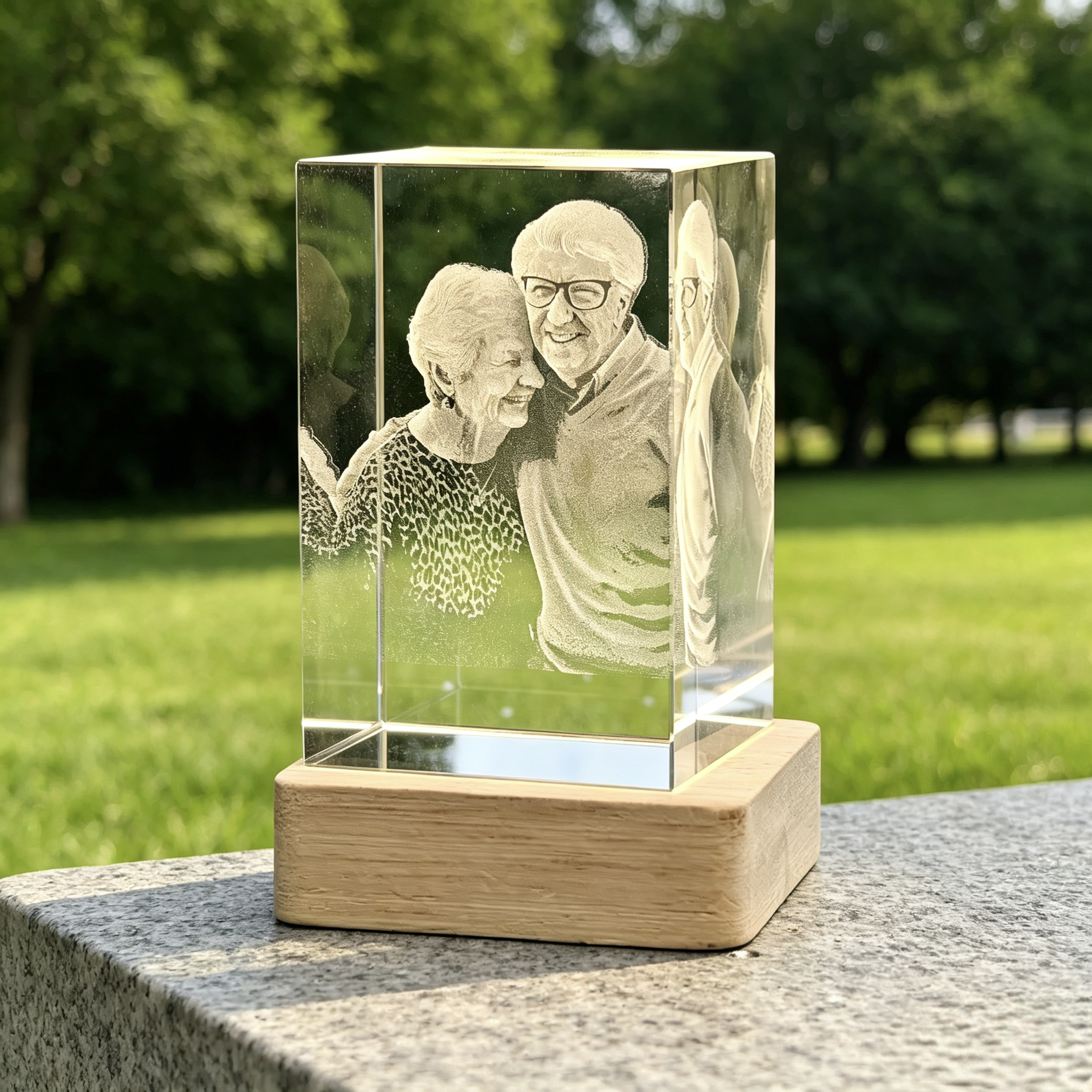 TikTok Exclusive: Custom Crystal Engraving with Free LED Base