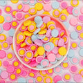 Macaron Color Sunflower DIY Charms, Cute Resin Flower for Phone Case Hair Clip Crafts, Kawaii Scrapbooking Embellishments