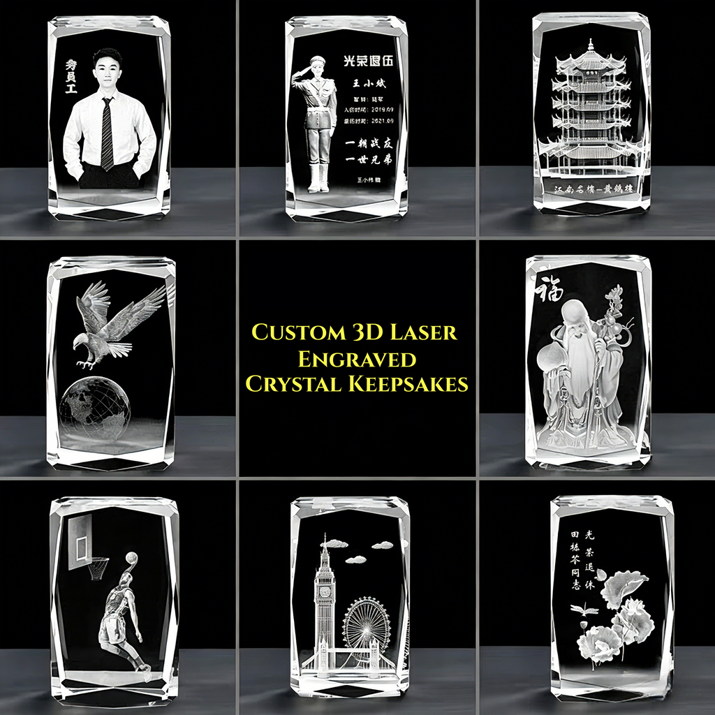 TikTok Exclusive: Custom Crystal Engraving with Free LED Base